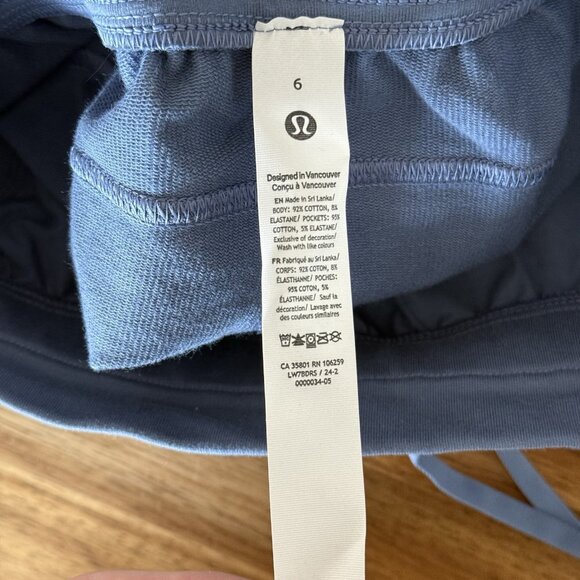 Lululemon Inner Glow High-Rise Shorts 3” – Oasis Blue – Size 6 – Unlined- NWT - Picture 10 of 12